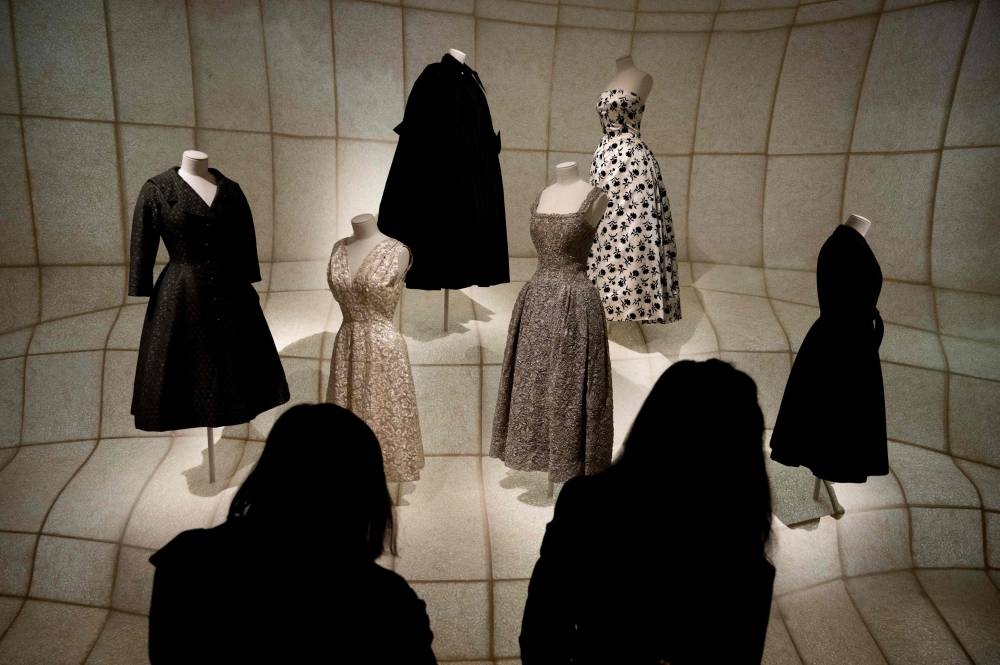 In this picture taken on December 19, 2022, guests visit the exhibition ‘Christian Dior: Designer of Dreams’ during a media preview at the Museum of Contemporary Art Tokyo in Tokyo. — AFP pic
