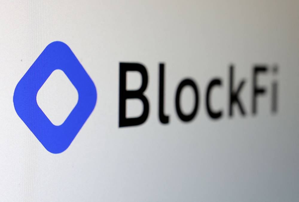 BlockFi logo is seen in this illustration, November 28, 2022. — Reuters pic