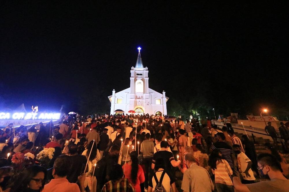 The St Anne’s Church is well-known for hosting its annual St Anne’s Feast celebration in July when more than 100,000 pilgrims, including foreigners from Singapore, Thailand, Indonesia, Philippines, Vietnam and Australia, converged for a 10-day feast. ― Picture via Facebook/Basilica of St Anne BM
