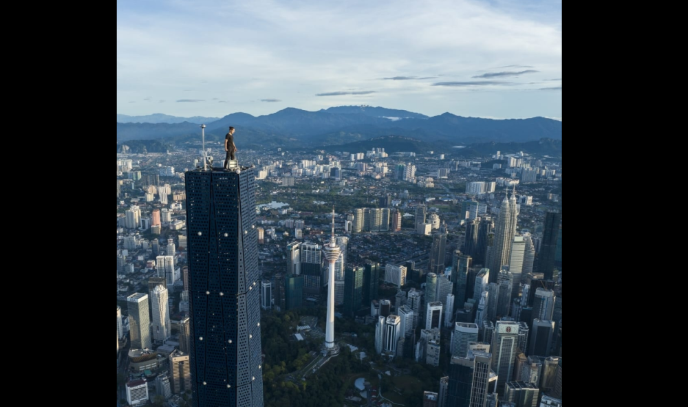 Yesterday, images and news about a pair of Russian couple Ivan Beerkus and Angela Nikolau, who climbed the Merdeka 118, spread like wildfire on online forum Reddit and other social media sites. — Picture via Facebook