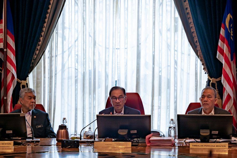 In Putrajaya, a newly elected administration is settling in. File picture shows Prime Minister Datuk Seri Anwar Ibrahim chairing a Cabinet meeting in Putrajaya December 21, 2022. — Picture courtesy of the Prime Minister's Office