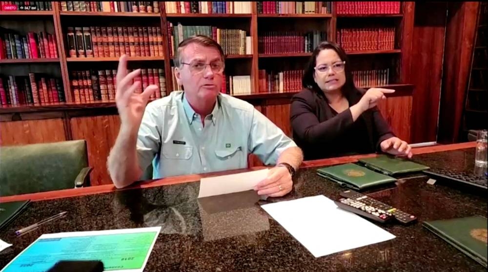 Brazil's President Jair Bolsonaro speaks in Brasilia, Brazil, December 30, 2022 in this screen grab taken from social media. ― Presidency of Brazil/Handout via Reuters