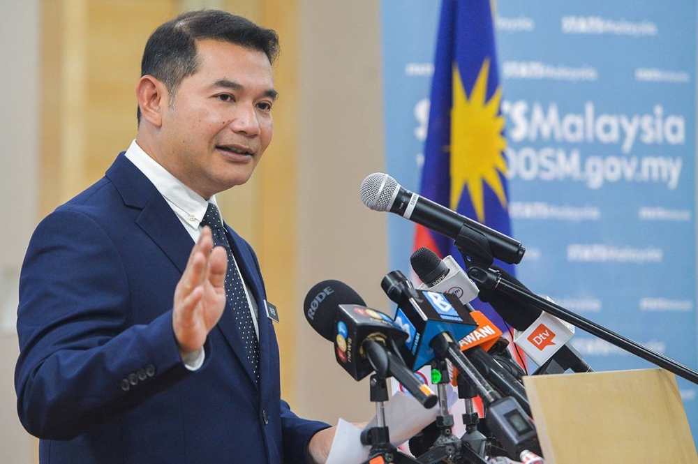 Minister of Economy, Rafizi Ramli speaks during consumer price index press conference in Putrajaya on December 23,2022. Picture by Miera Zulyana