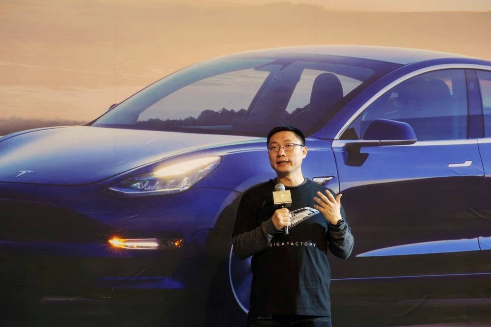 Under Zhu's leadership, Tesla Shanghai rebounded strongly from lockdowns this year to bring Tesla close to its target for 2022 of 50 per cent production growth. ― Reuters file pic