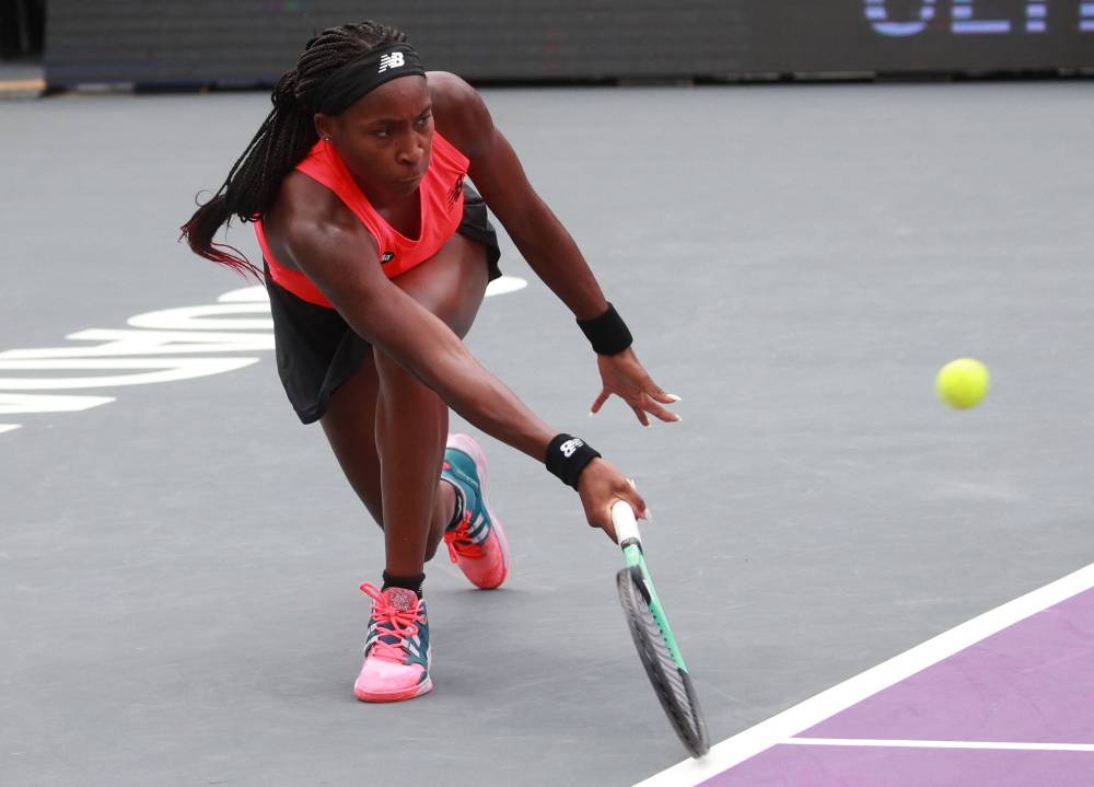 Gauff downed 35-year-old German veteran Tatjana Maria 6-4, 6-1 in a match that only lasted 82 minutes even with multiple stoppages as brief showers swept over the city. — Reuters pic