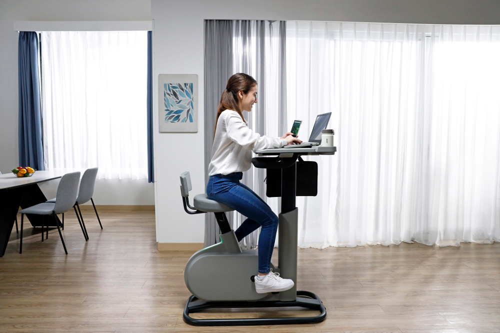 The eKinekt BD 3 offers exercise as you work at your desk. — Picture courtesy of Acer