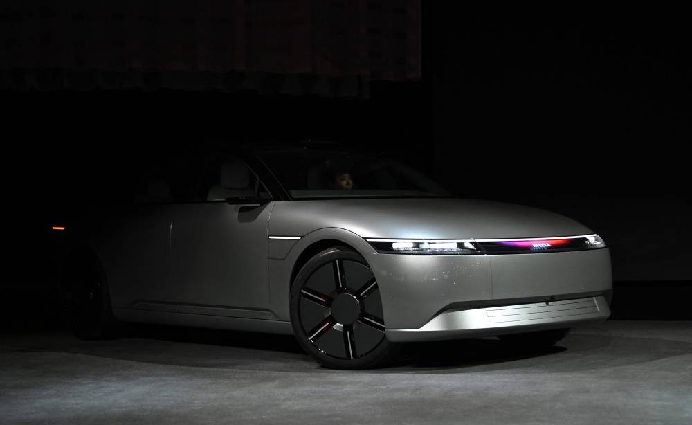 The Afeela prototype is displayed during the Consumer Electronics Show (CES) on January 4, 2023, in Las Vegas, Nevada. — AFP pic