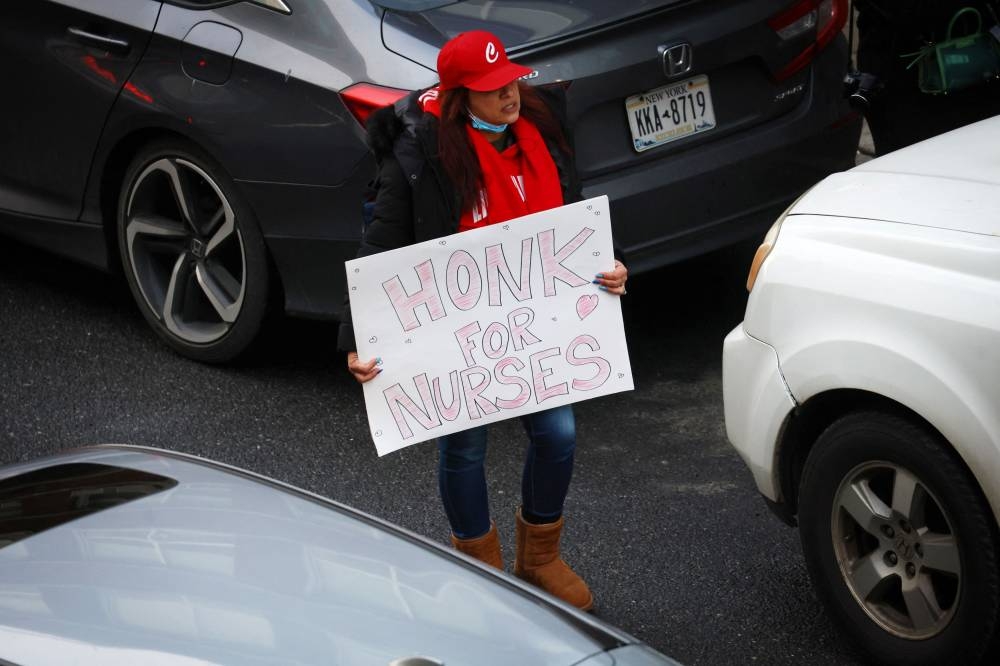 More than 7,000 nurses go on strike in New York City | Malay Mail