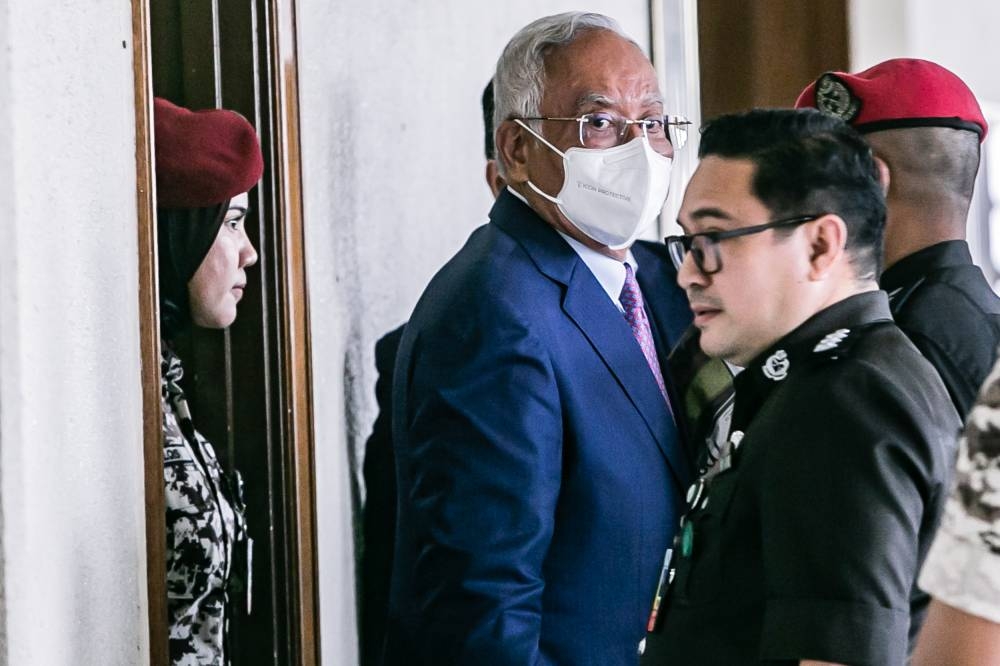 Former prime minister Datuk Seri Najib Razak is currently serving a 12-year jail term in Kajang Prison after he lost his final appeal in the Federal Court to set aside his conviction, sentence and fine of RM210 million in the Federal Court on August 23 last year. — Picture by Hari Anggara