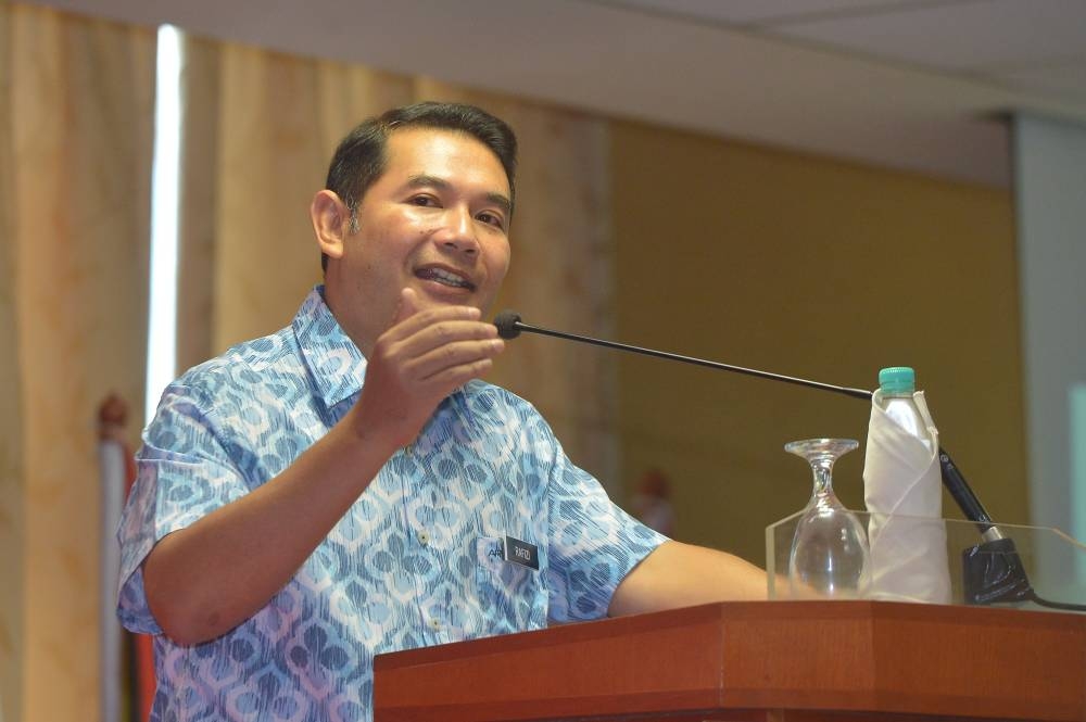 Rafizi said he hopes the open data platform clearly signals the government's commitment to transparency. — Picture by Shafwan Zaidon
