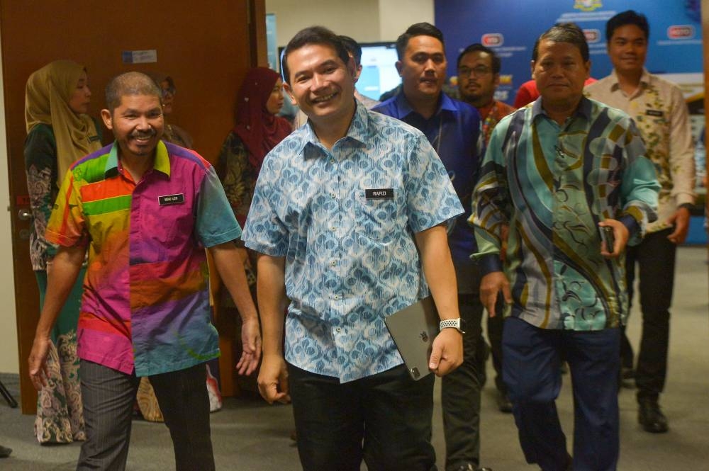 Rafizi said he will be embarking on a nationwide truck tour beginning February. ― Picture by Shafwan Zaidon
