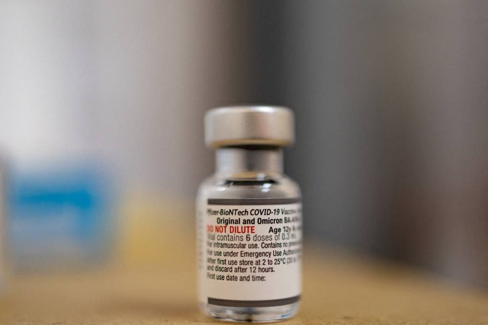 Pfizer and BioNTech said in a statement that they have been made aware of limited reports of ischemic strokes in people 65 and older following vaccination with their updated shot. ― Reuters file pic
