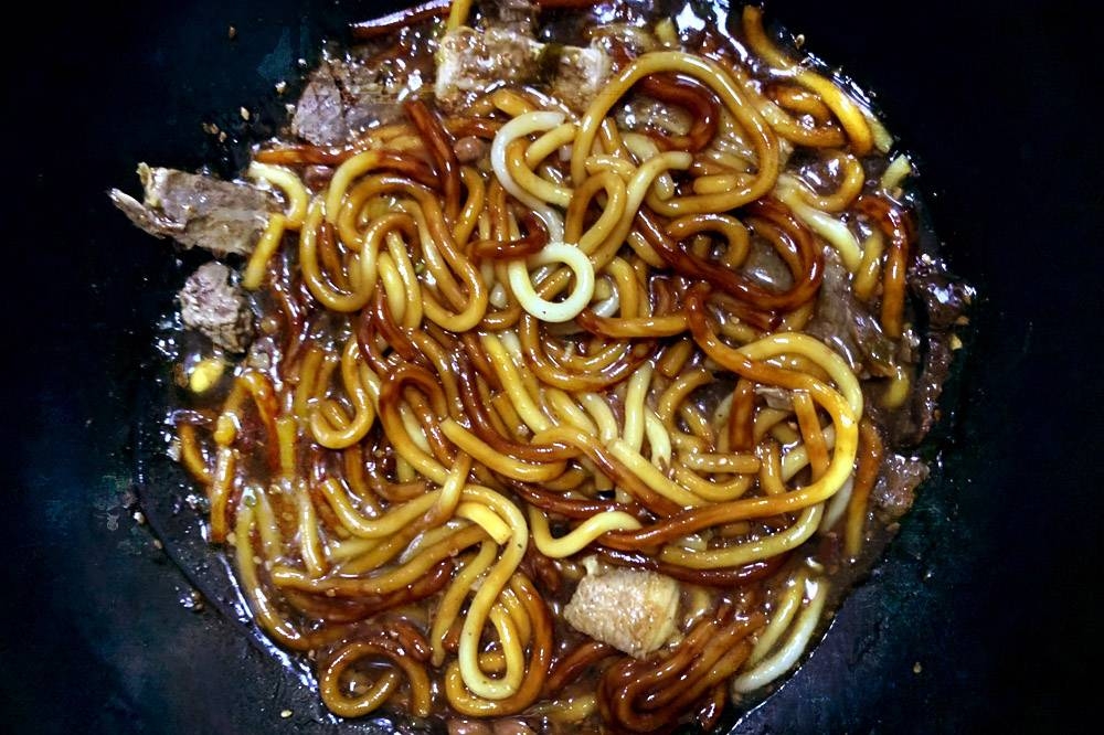 The beef noodles reheats surprisingly well at home.