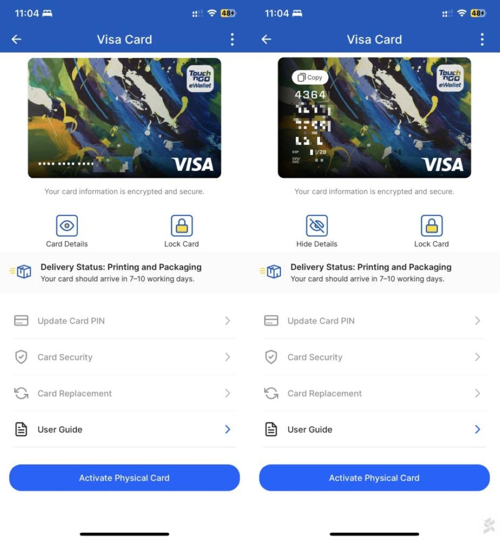You can already start using the Visa card for online transactions and in-app payments. — SoyaCincau pic