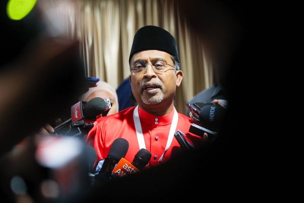 Datuk Seri Zambry Abdul Kadir speaks to members of the media at World Trade Centre Kuala Lumpur January 13, 2023. ― Picture by Ahmad Zamzahuri
