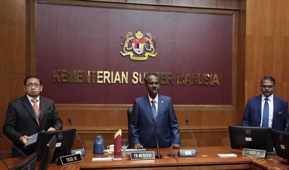 Human Resources Minister V. Sivakumar said the government is implementing a plan to make it easier and faster to hire foreign workers in five critical sectors and sub-sectors. — Bernama pic