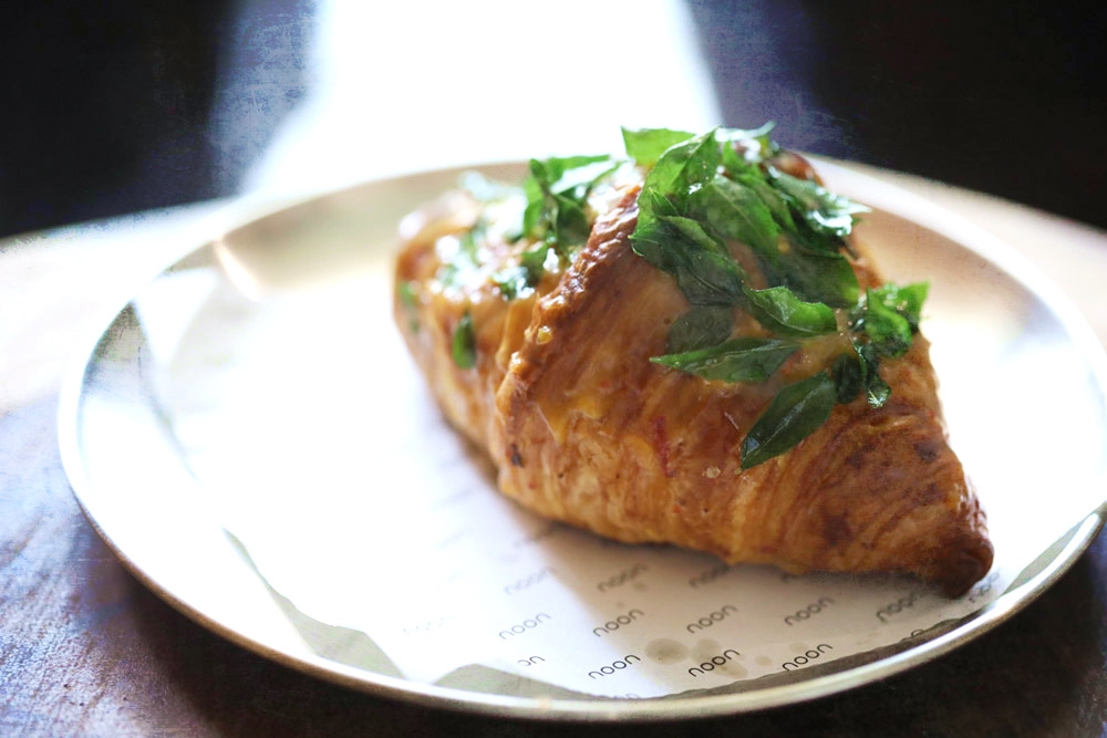 A salted egg yolk croissant worthy of its name.