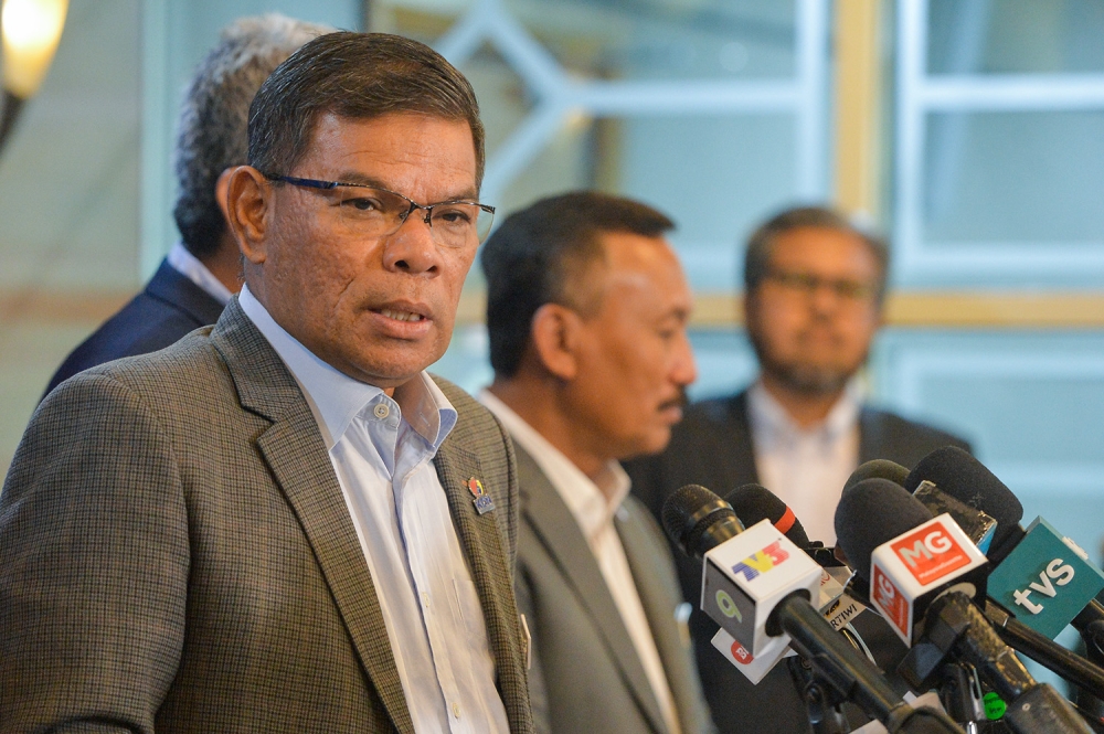 Home Minister Datuk Seri Saifuddin Nasution Ismail said that there was no evidence to suggest the involvement of human trafficking syndicates. — Picture by Miera Zulyana