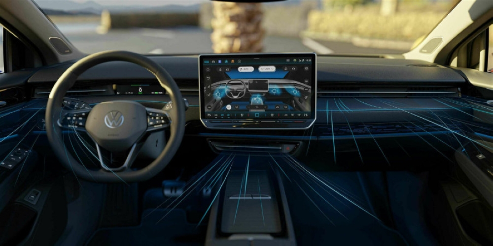 The air conditioning system of the forthcoming Volkswagen ID.7 will adapt to ambient sunlight. — Picture courtesy of Volkswagen