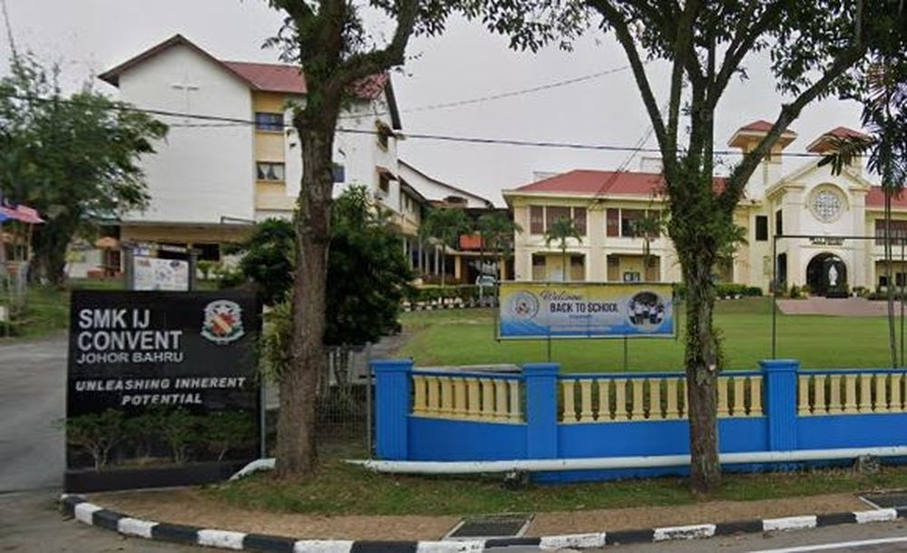 The Education Ministry said it has not found discrimination against non-Muslims students at SMK Infant Jesus Convent in Johor Baru. — Picture courtesy of Google Maps