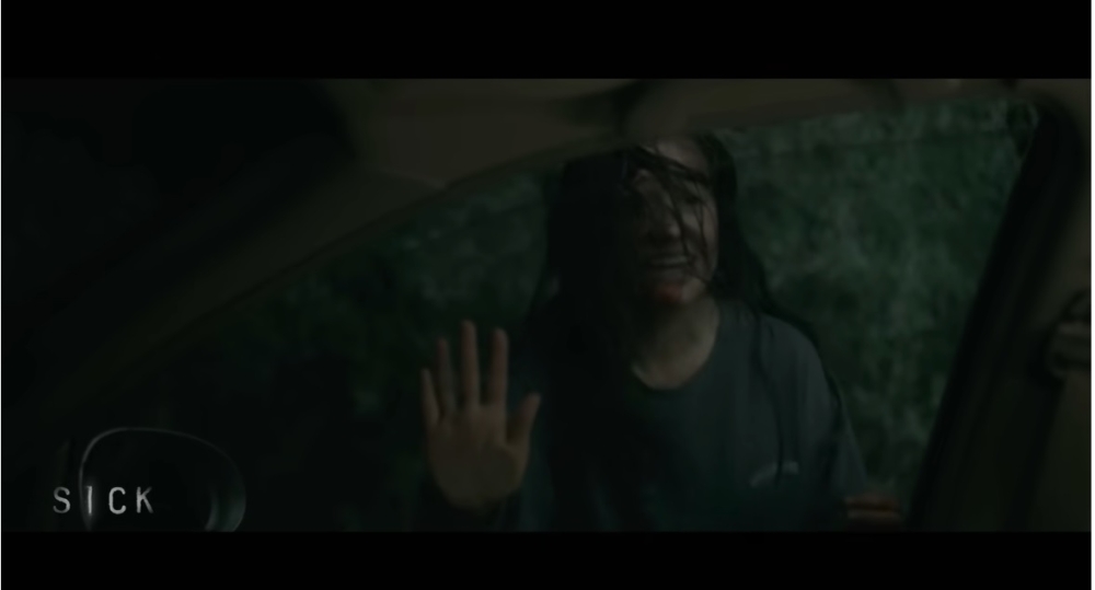 In ‘Sick’, two college students who decide to quarantine together at a lake house owned by the family of one of the girls. — Screen capture via YouTube/Peacock