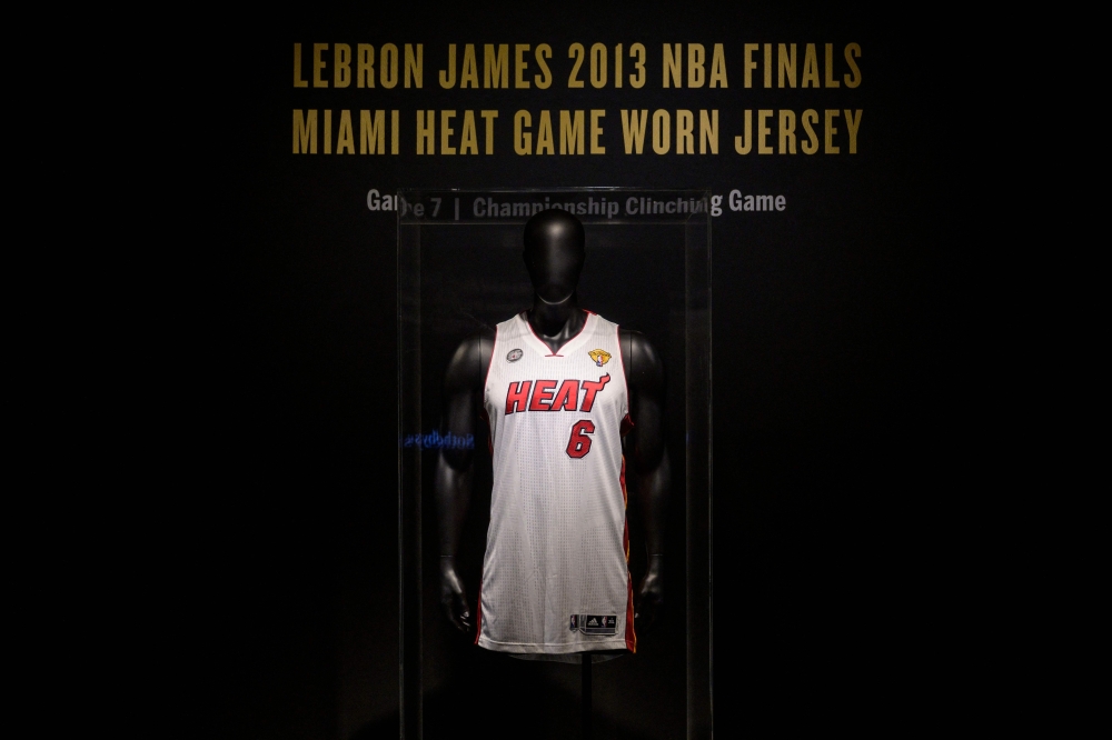 lebron james heat finals jersey