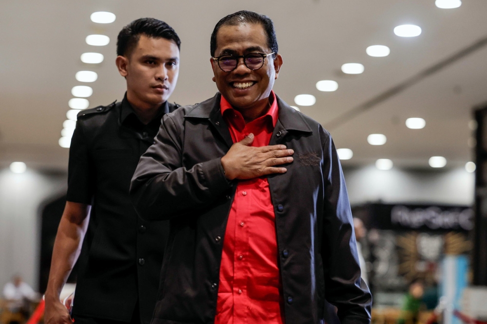 Umno Vice President Datuk Seri Mohamed Khaled Nordin attending the Umno Supreme Working Council Meeting at Menara Dato Onn, Kuala Lumpur, January 5, 2023. — Bernama pic