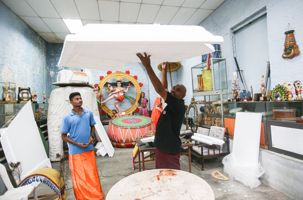 Iruthiyam said that 'kavadi' preparation usually starts two or three months before Thaipusam.