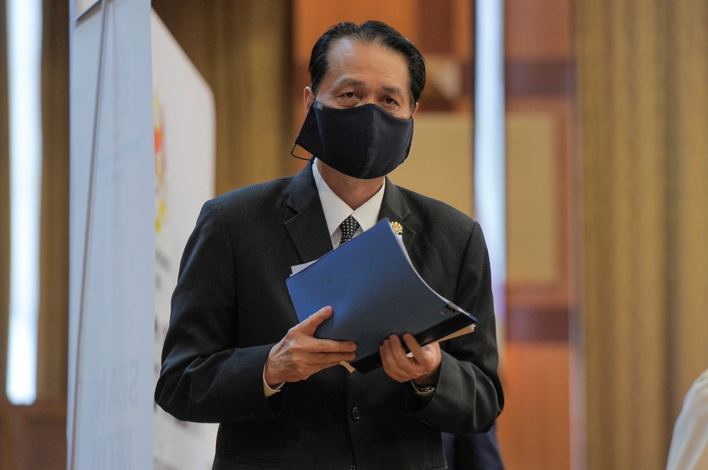 Health director-general Tan Sri Dr Noor Hisham Abdullah speaks during a press conference at the Ministry of Health in Putrajaya October 2, 2020. — Picture by Shafwan Zaidon