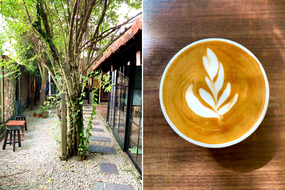 Escape from the city with lush greenery and plenty of coffee.