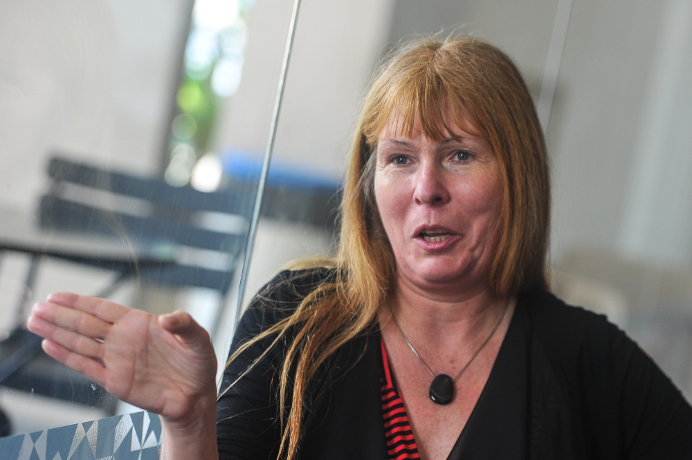 Sarawak Report editor Clare Rewcastle-Brown was charged in absentia with defaming Sultanah Nur Zahirah in a book, 'The Sarawak Report - The Inside Story of the 1MDB Expose', in the Kuala Terengganu Magistrate’s Court on Sept 23, 2021. — Picture by Shafwan Zaidon