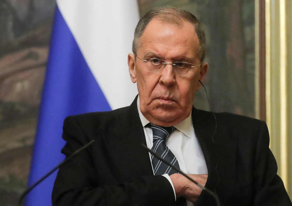 Russian Foreign Minister Sergei Lavrov said the West was lying about Russia’s refusal to negotiate over Ukraine and was trying to turn Moldova, Georgia and former Soviet states in Central Asia against Moscow. — Reuters pic