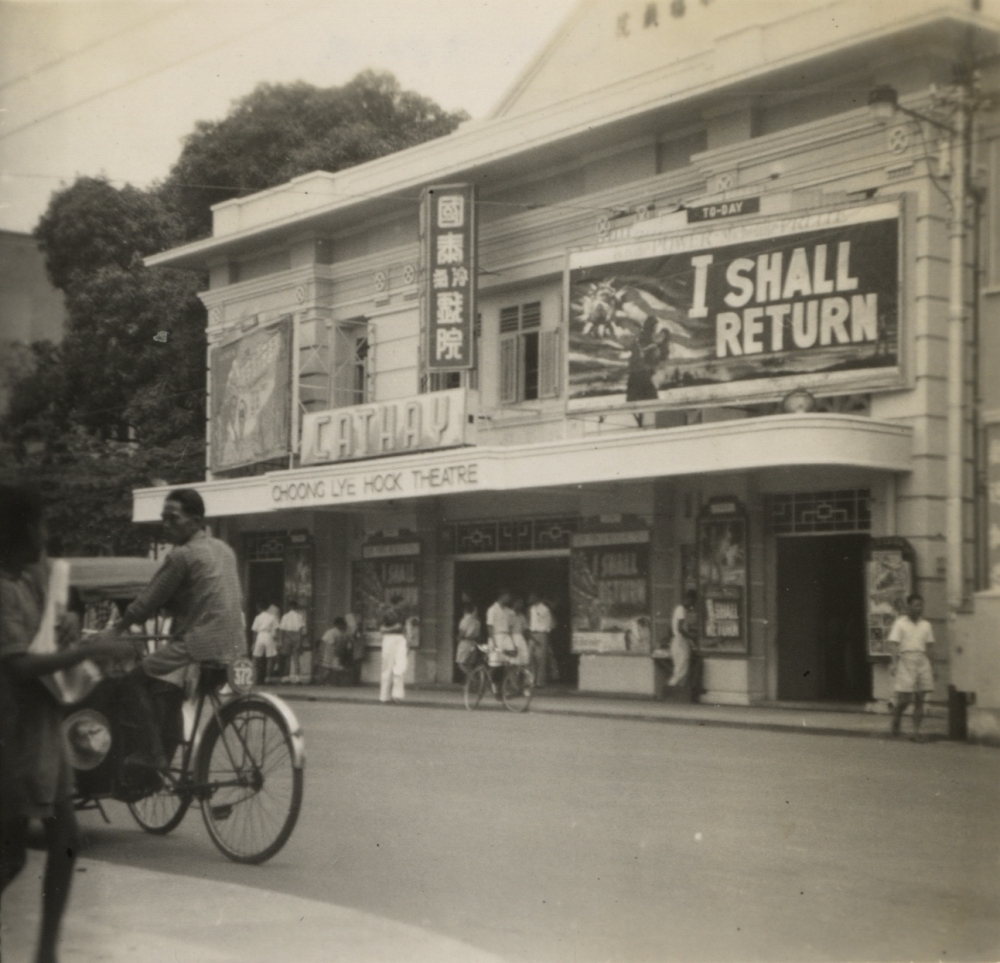 The Cathay cinema on Penang Road was also known as the Choong Lye Hock Theatre, circa late 1940s. — Picture courtesy of Marcus Langdon Collection