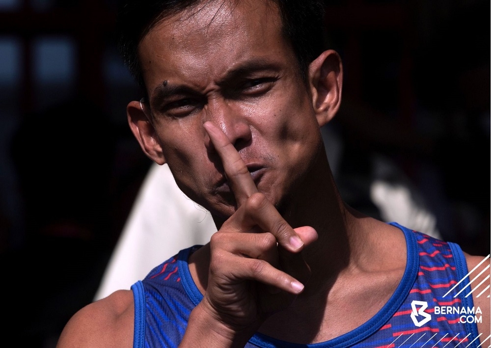 Mohamad Ridzuan Mohamad Puzi, also known as ‘Dek Wan’, recorded 12.51s to win the 100m T35/36 (physical impairment) race at the 2023 World Para Athletics Grand Prix in Tunisia February 6, 2023. — Picture via Twitter/Bernama