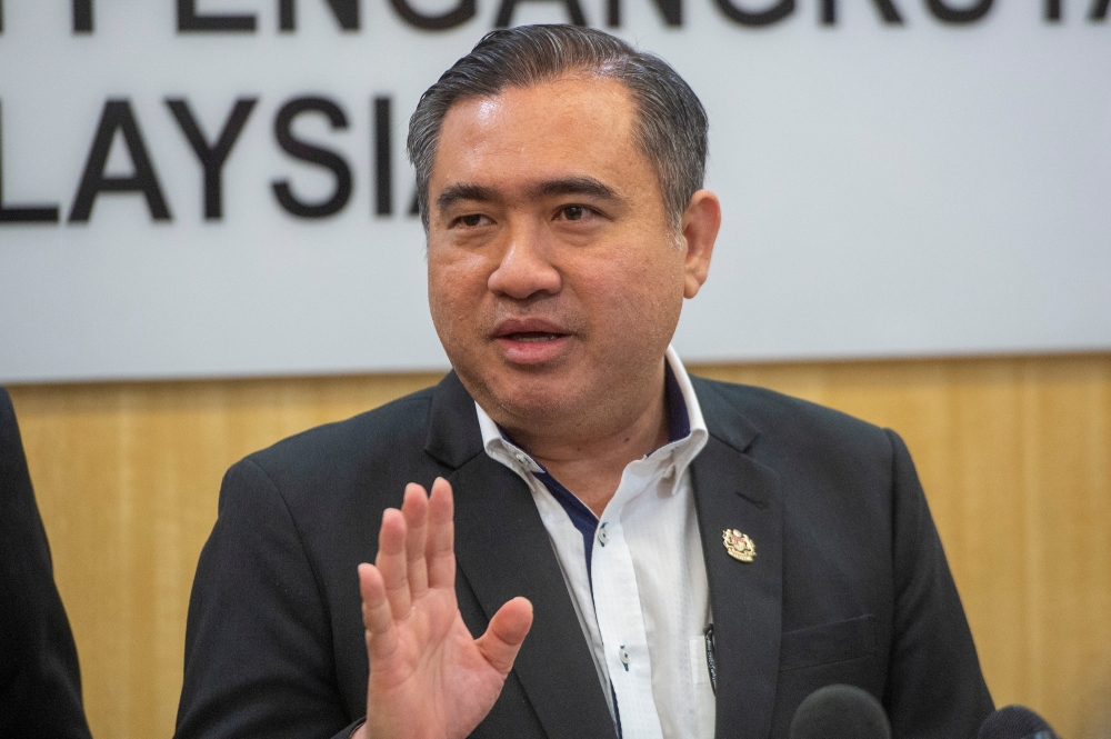Transport Minister Anthony Loke speaks during a press conference at the Transport Ministry in Putrajaya February 9, 2023. ― Picture by Shafwan Zaidon