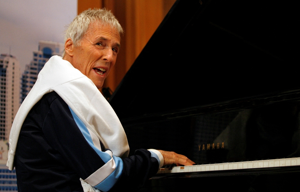 Composer Burt Bacharach sings during a media event in Sydney June 28, 2007. Prolific song writer Bacharach is undertaking a tour of Australia with the Sydney Symphony orchestra. — Reuters pic