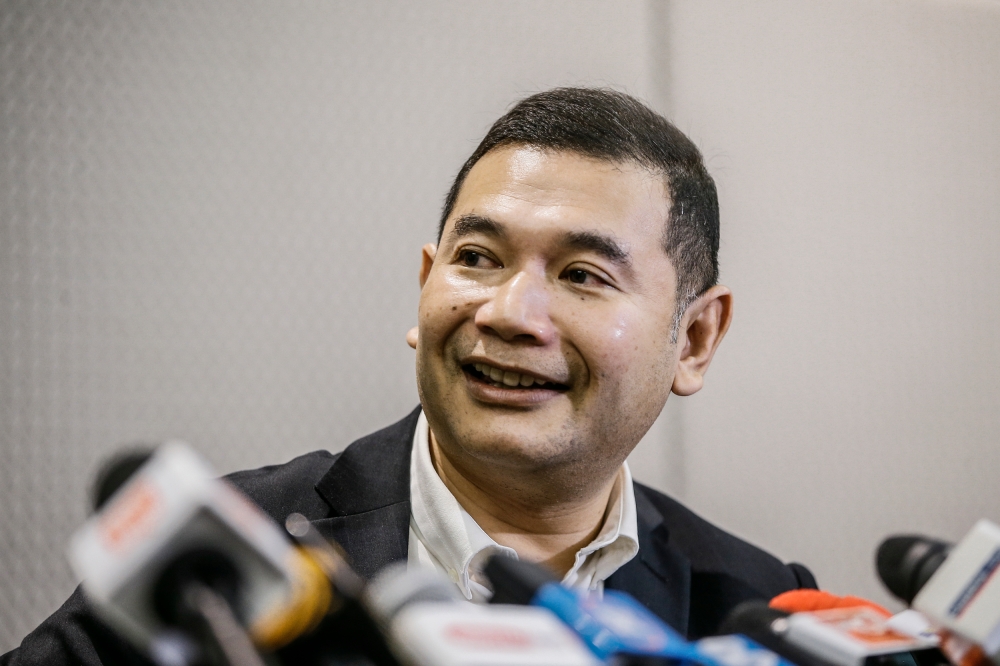 Economy Minister Rafizi Ramli speaks during a press conference in Kuala Lumpur February 10, 2023. ― Picture by Hari Anggara