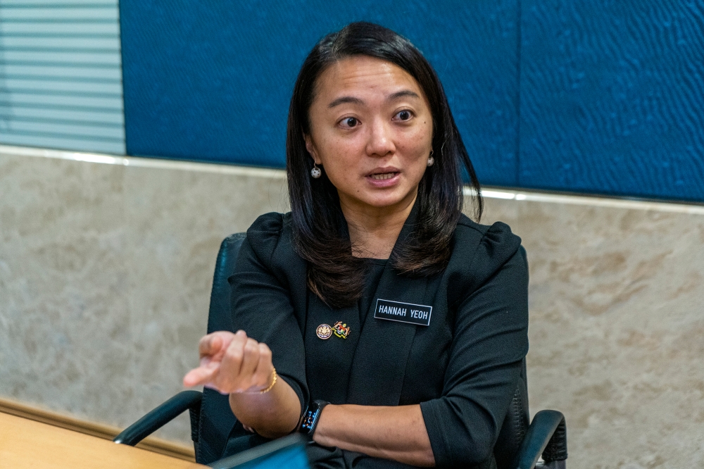 Youth and Sports Minister Hannah Yeoh strongly condemned any racial and religious speech especially in the sporting industry. — Picture by Shafwan Zaidon