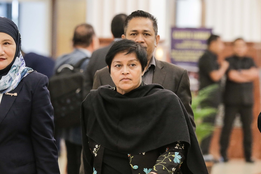 Pengerang MP Datuk Seri Azalina Othman is seen at the concourse during the Dewan Rakyat Session at Parliament February 14, 2023. — Picture by Sayuti Zainudin