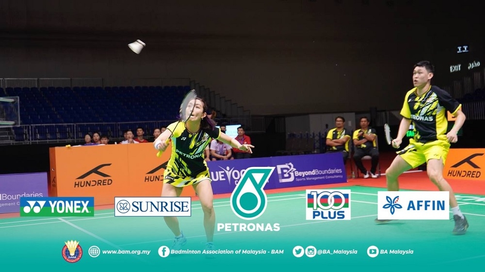 Tan Kian Meng-Lai Pei Jing team in action against China at the Badminton Asia Mixed Team Championship in the United Arab Emirates February 17, 2023. — Picture via Twitter/BA_Malaysia