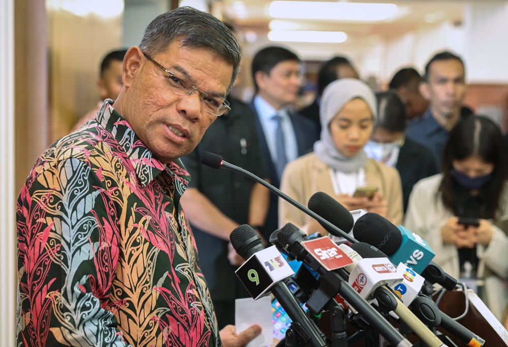 The announcement was made in a joint statement early this morning by Home Minister Datuk Seri Saifuddin Nasution Ismail (pic) and Law and Institutional Reform Minister Datuk Seri Azalina Othman Said who added that the amendment is expected to be tabled in the current Dewan Rakyat sitting. — Bernama pic