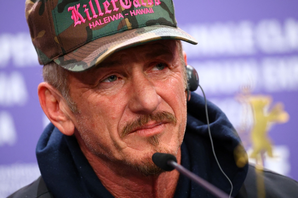 Director Sean Penn attends a news conference to promote the documentary ‘Superpower’ at the 73rd Berlinale International Film Festival in Berlin, Germany, February 18, 2023. — Reuters pic