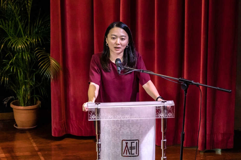 Youth and Sports Minister Hannah Yeoh speaking at the EU-Asean Youth Diplomats Programme (EADYP) Closing Ceremony at University of Malaya in Kuala Lumpur, February 19, 2023. — Picture by Firdaus Latif