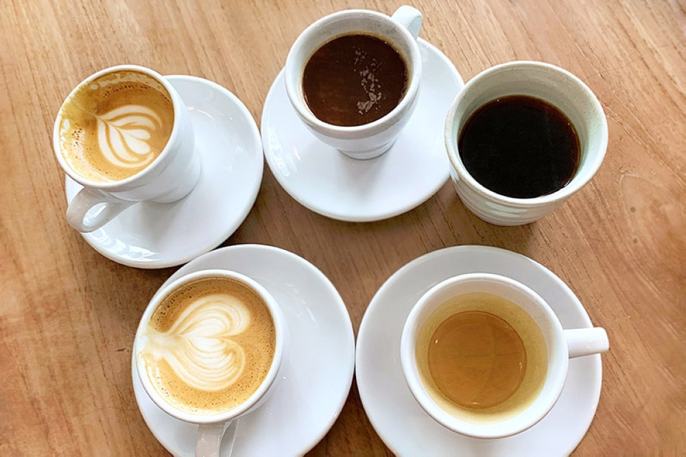 Cups of coffee galore: From espressos to filter brews, long blacks to flat whites.