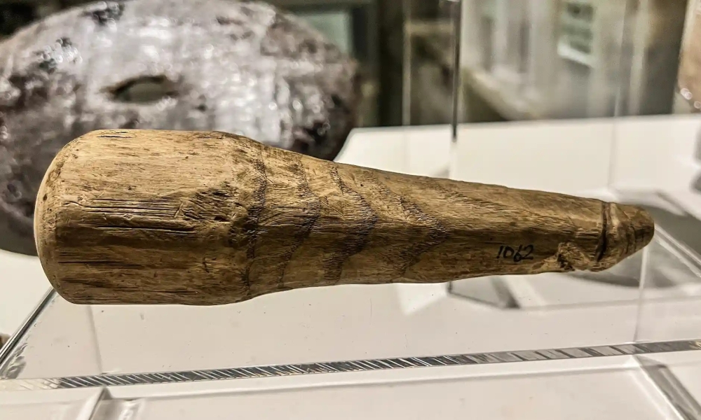 Archaeologists now say artefact initially thought to be a sewing tool is an ancient Roman dildo. — Picture courtesy of The Vindolanda Trust