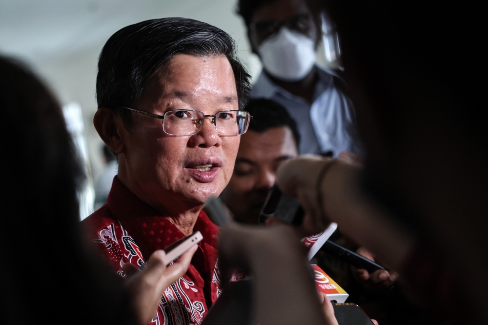 Penang Chief Minister Chow Kon Yeow welcomed the airport expansion project announced in Budget 2023. — Bernama pic