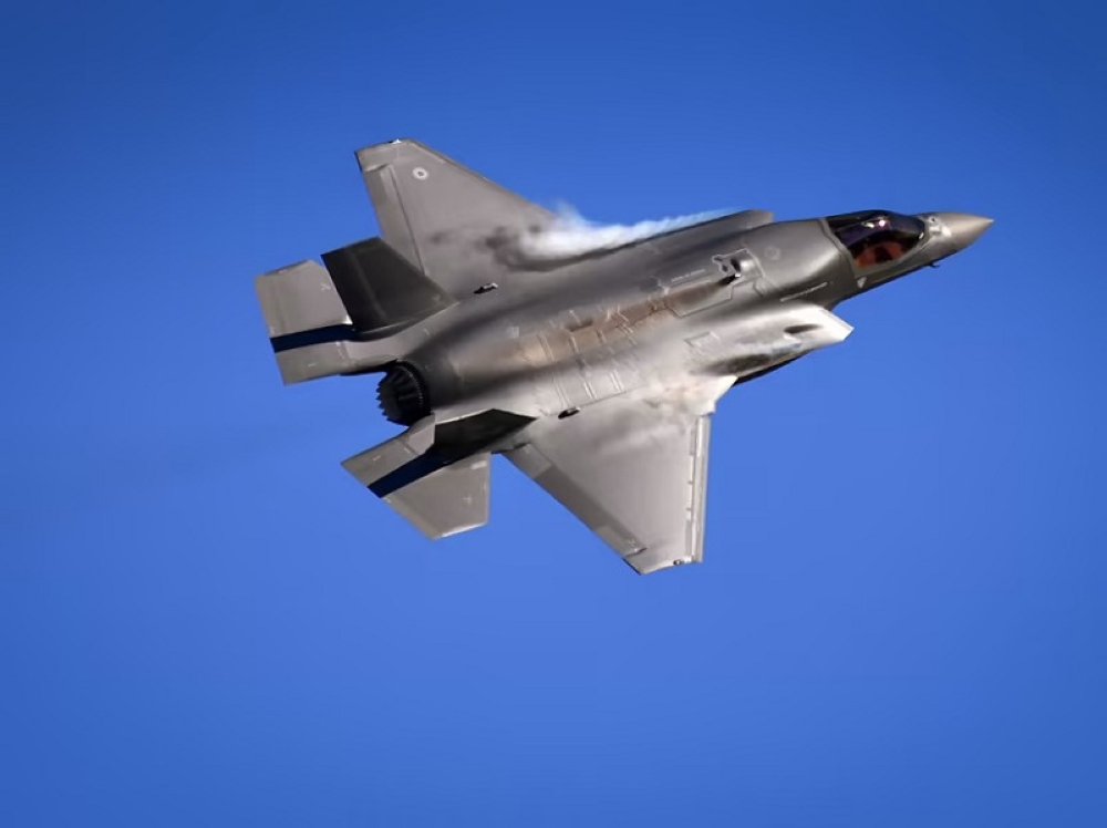 The F-35B aircraft (pictured) can travel at a maximum speed of about 1.6 times the speed of sound, or about 1,900km/h. ― Reuters pic