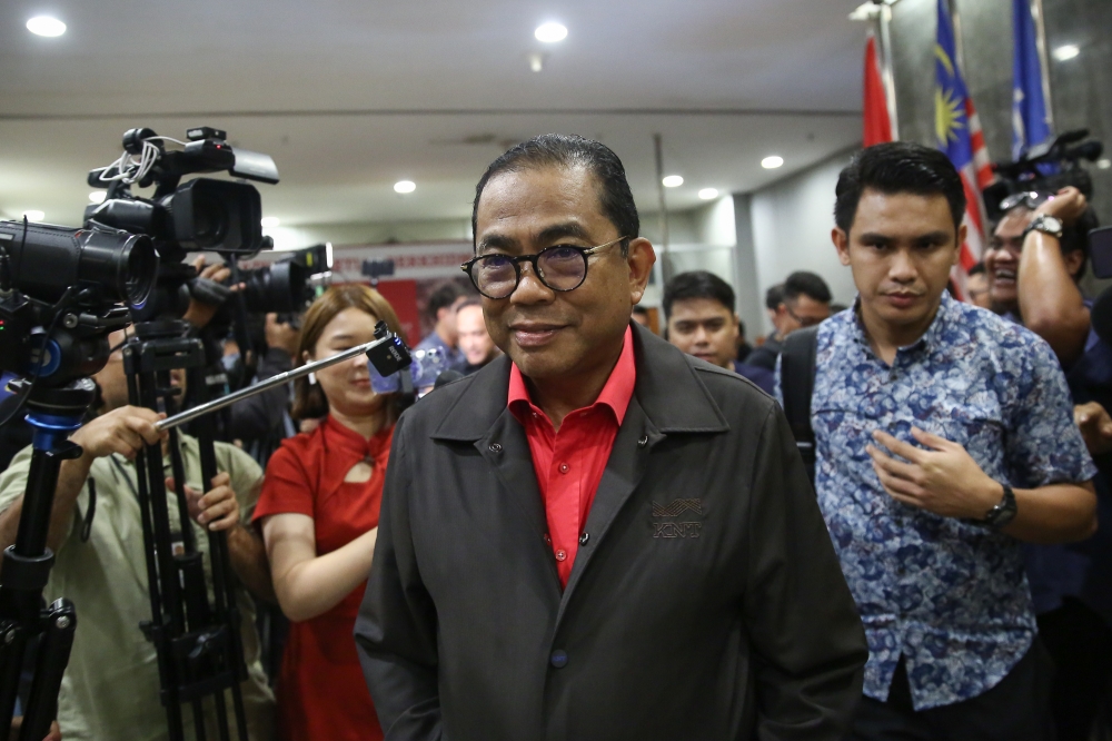 Datuk Seri Mohamed Khaled Nordin will be defending his post as Umno Vice President. — File picture by Yusof Mat Isa