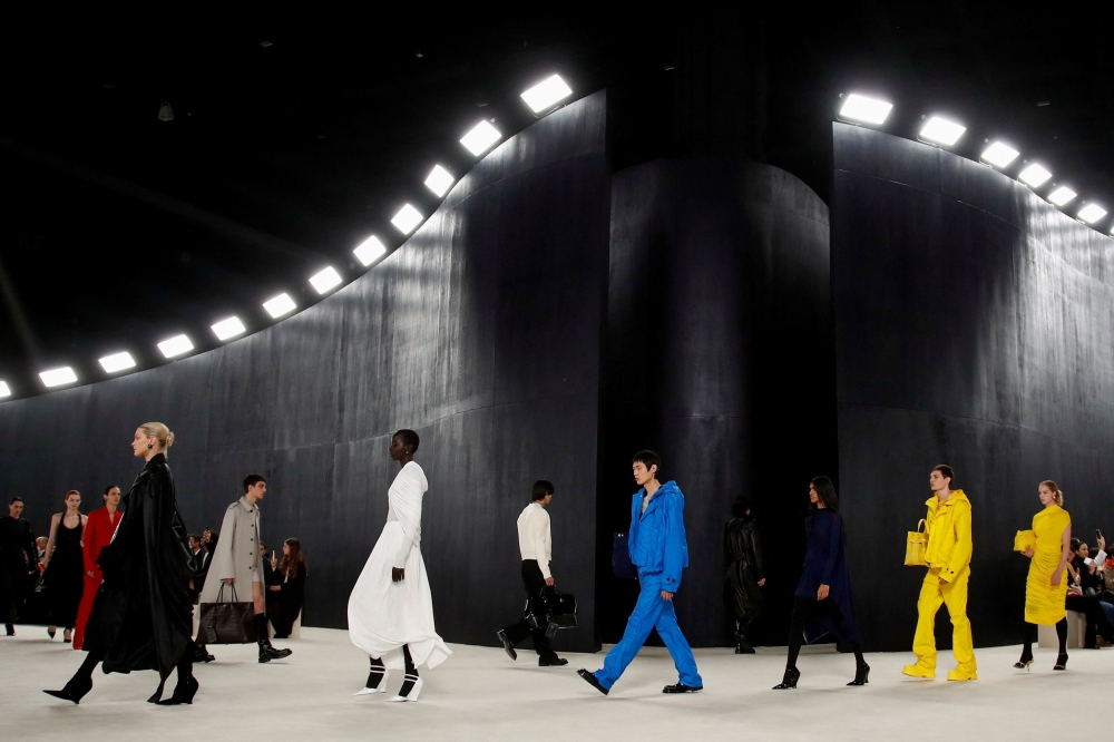 Models present creations from the Ferragamo Fall/Winter 2023/2024 collection during Fashion Week in Milan, Italy, February 25, 2023. — Reuters pic