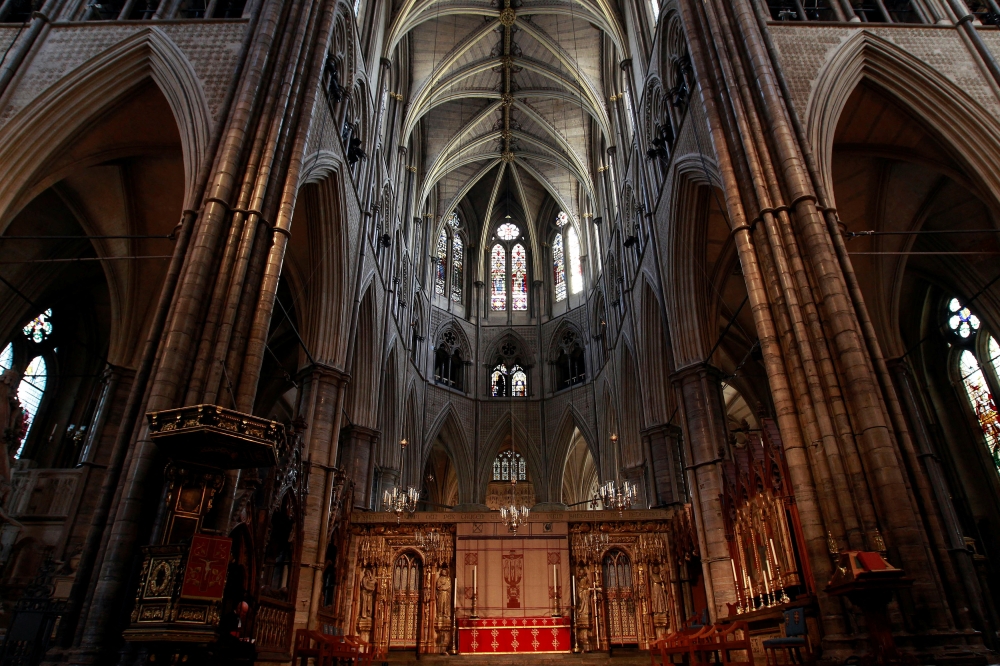 The inside of Westminster Abbey in central London is seen in this general view taken April 20, 2011. — Reuters pic